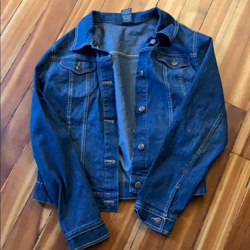 Like new dark blue wash denim jacket